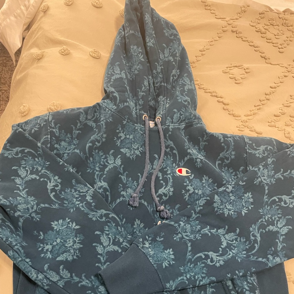 Champion men’s blue hoodie